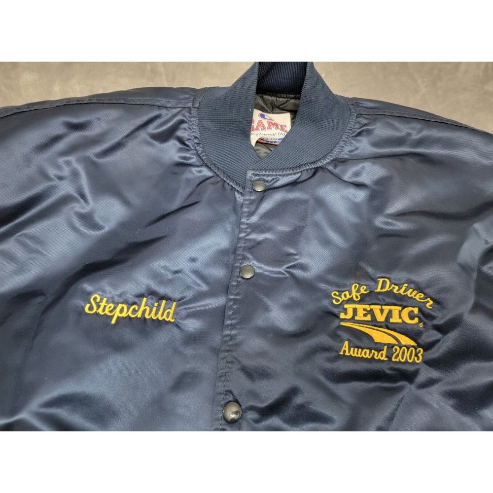 Game Sportswear Men's 3XL quilted lined Satin Jacket Jevic Transport "Stepchild"